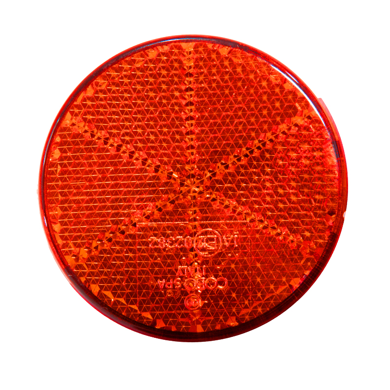 Catadioptre Rond Rouge Ø 55mm à Vis | Homologué Remorque