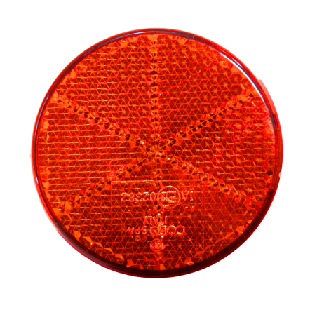 CATADIOPTRE ROND ROUGE FIXATION VIS 55MM