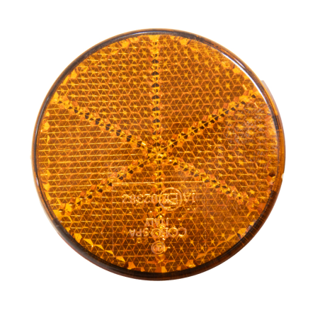 CATADIOPTRE ROND ORANGE FIXATION PAR VIS DIAMETRE 55MM