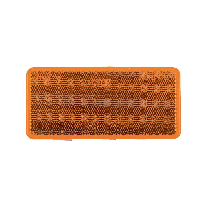 CATADIOPTRE ADHESIF RECTANGLE ORANGE 94X44MM PAR 10