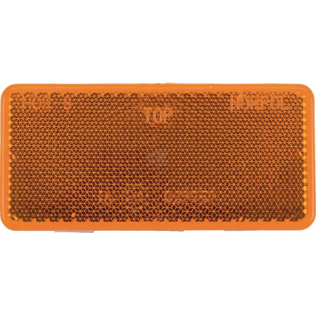 CATADIOPTRE ADHESIF RECTANGLE ORANGE 94X44MM PAR 10