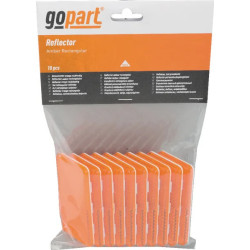 CATADIOPTRE ADHESIF RECTANGLE ORANGE 94X44MM PAR 10