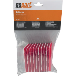 CATADIOPTRE ADHESIF RECTANGLE ROUGE 94X44MM PAR 10