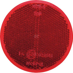 CATADIOPTRE ROND ROUGE TIGE FILETÉE DIAMETRE 78MM DIAMETRE TROU 5MM PAR 10