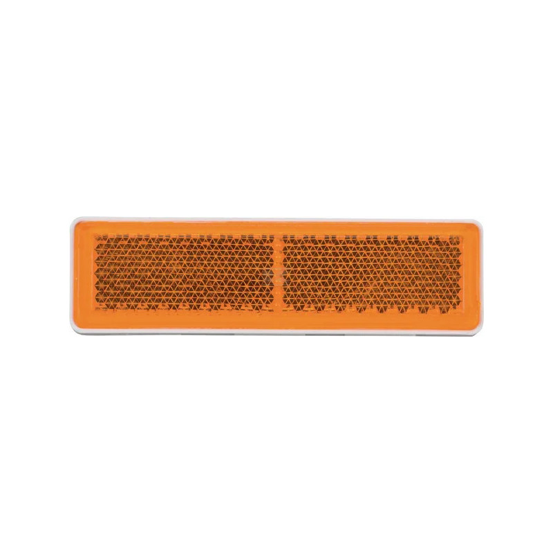 CATADIOPTRE ADHESIF RECTANGLE ORANGE 69X20MM PAR 10