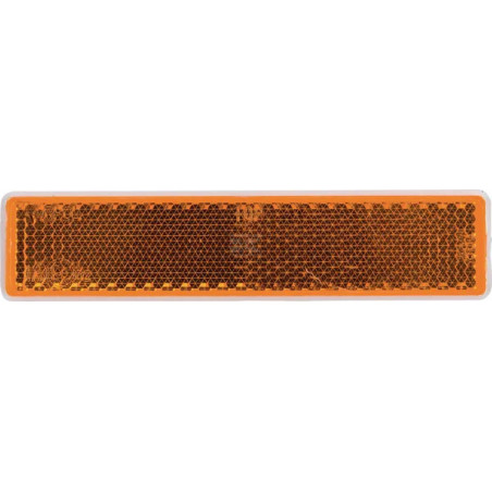 CATADIOPTRE ADHESIF RECTANGLE ORANGE 105X24MM PAR 10