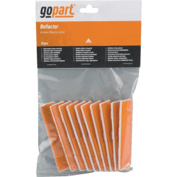 CATADIOPTRE ADHESIF RECTANGLE ORANGE 105X24MM PAR 10