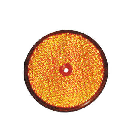 CATADIOPTRE ROND ORANGE DIAMETRE 86MM