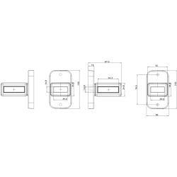 FEU DE GABARIT LATÉRAL AVANT/ARRIÈRE DROIT LED 12-24V 52X87X100MM