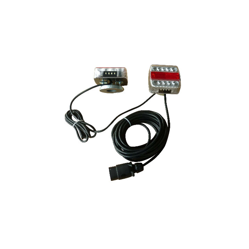 KIT SIGNALISATION FEUX LED ROUGE/BLANC 12V 7.50M MAGNETIQUES