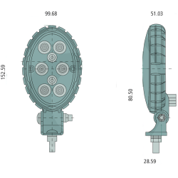 FEU DE TRAVAIL À LED 700 LUMENS ADAPTABLE JUNGHEINRICH 51353199