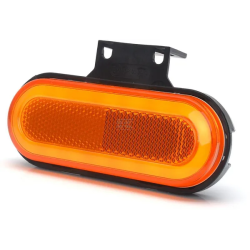 FEU DE POSITION LATERAL ORANGE LED RECTANGULAIRE 12/24V 124X49X20MM