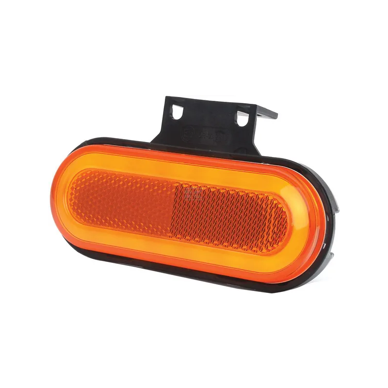 FEU DE POSITION LED RECTANGULAIRE ORANGE AVEC INDICATEUR DE DIRECTION 12/24V 124X49X20MM