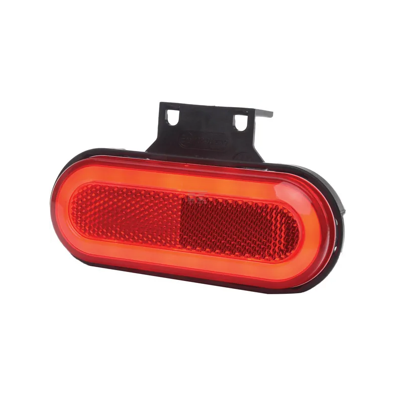 FEU DE POSITION LED ROUGE RECTANGULAIRE 12/24V 124X49X20MM