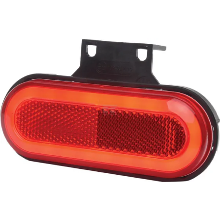 FEU DE POSITION LED ROUGE RECTANGULAIRE 12/24V 124X49X20MM