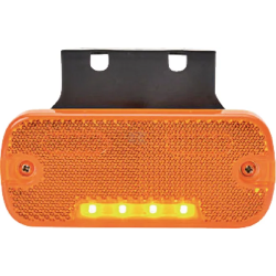 FEU DE GABARIT LED ORANGE RECTANGULAIRE 12/24V 105.4X45X11.8MM