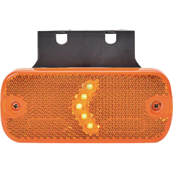 FEU DE GABARIT LED ORANGE RECTANGULAIRE INDICATEUR DE DIRECTION 12/24V 105.4X45X11.8MM