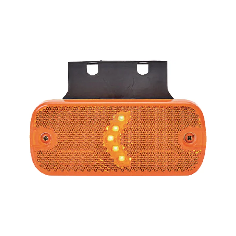 FEU DE GABARIT LED ORANGE RECTANGULAIRE INDICATEUR DE DIRECTION 12/24V 105.4X45X11.8MM