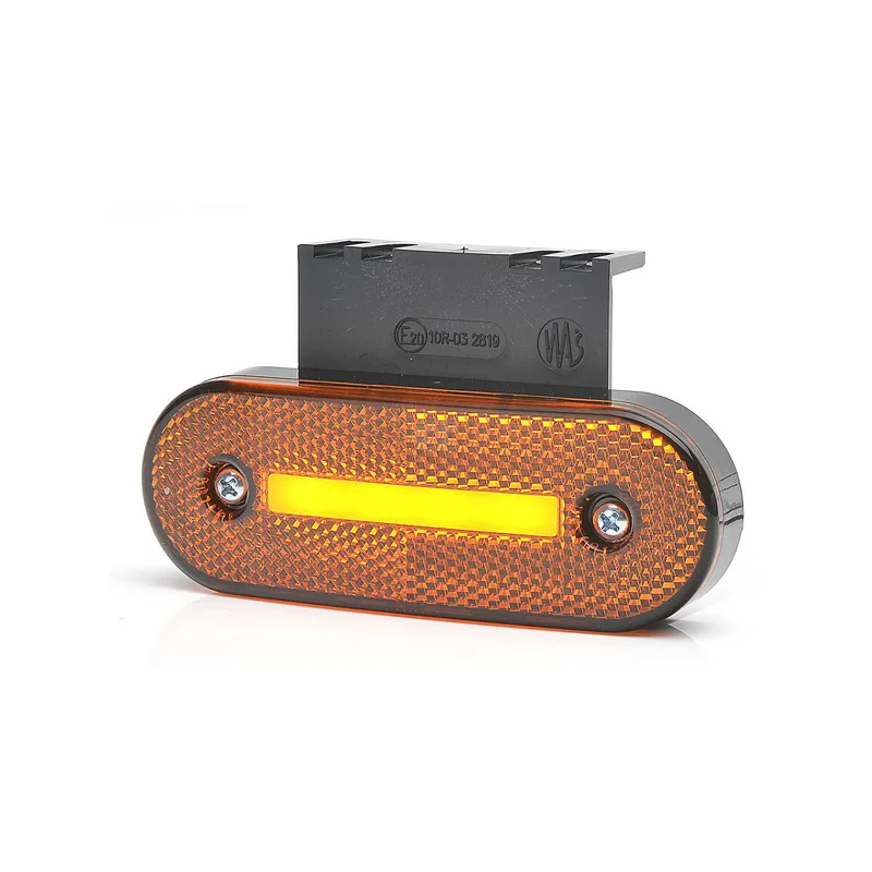 FEU DE POSITION LATERAL LED ORANGE RECTANGULAIRE 12/24V 115.3X41.3X20MM