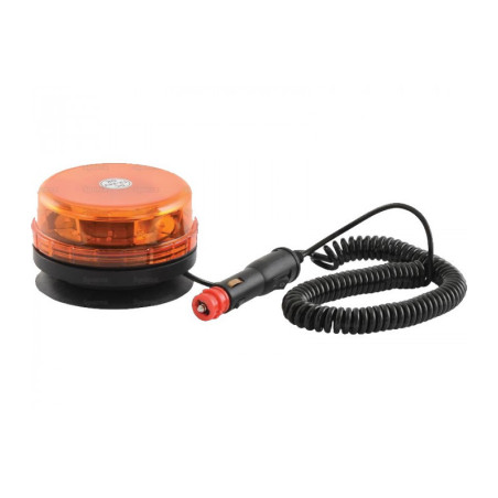 GYROPHARE A LED ROTATIF ORANGE CLASSE 3 MAGNETIQUE