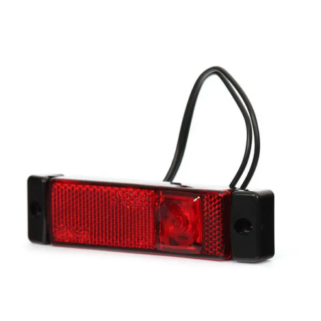 FEU DE GABARIT LED ROUGE RECTANGULAIRE 12/24V 130X32X20MM