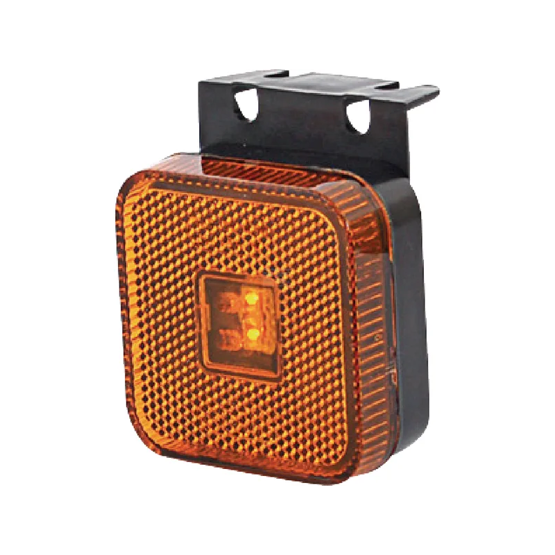 FEU DE GABARIT LED ORANGE CARRE 12/24V 65X65X28MM