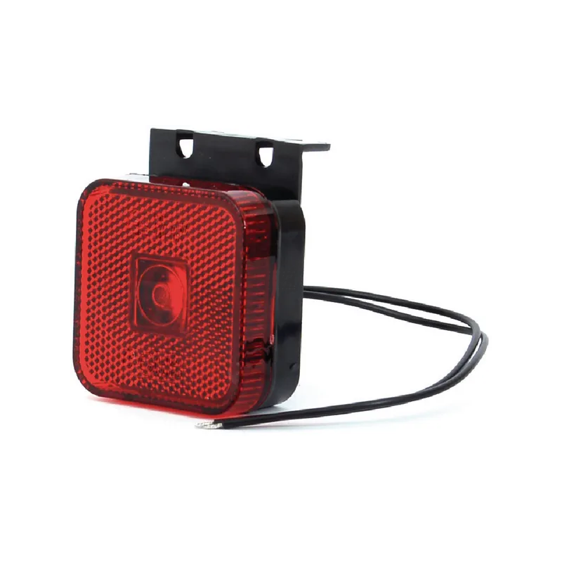 FEU DE GABARIT LED ROUGE CARRE 12/24V 65X65X28MM