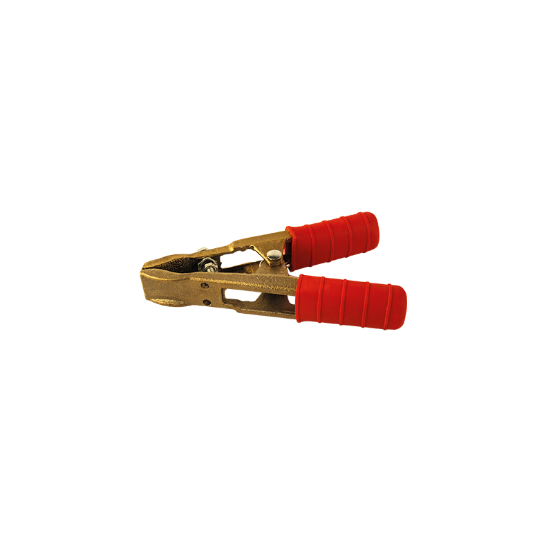 PINCE CROCODILE DROITE ROUGE EN BRONZE 400 AMPERES