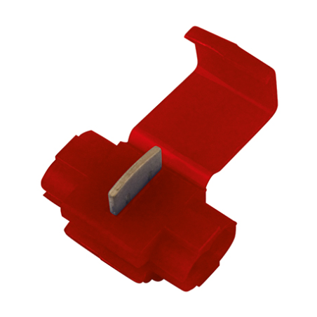 LOT DE 10 CONNECTEURS ELECTRIQUES RAPIDES ROUGE