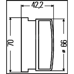 FEU ARRIERE CATADIOPTRE ADAPTABLE DEUTZ 0.034.0580.3/10