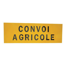 PANNEAU CONVOI AGRICOLE CLASSE 2 1200X400MM EN ALUMINIUM