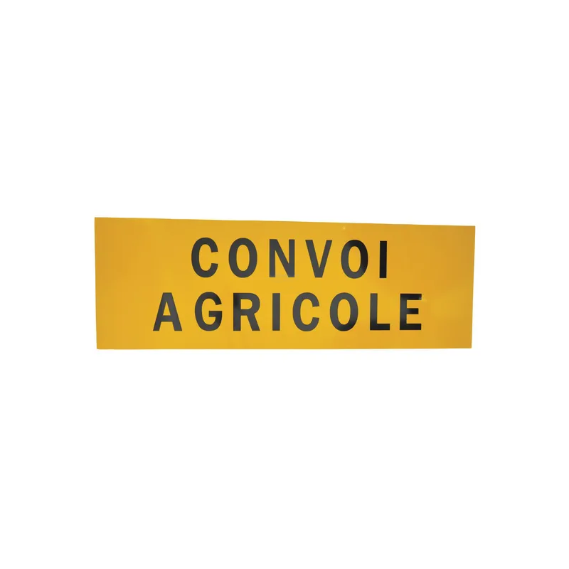 PANNEAU CONVOI AGRICOLE CLASSE 2 1200X400MM EN ALUMINIUM