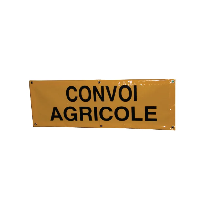 BACHE CONVOI AGRICOLE 1200X400MM NON HOMOLOGUEE EN PLASTIQUE