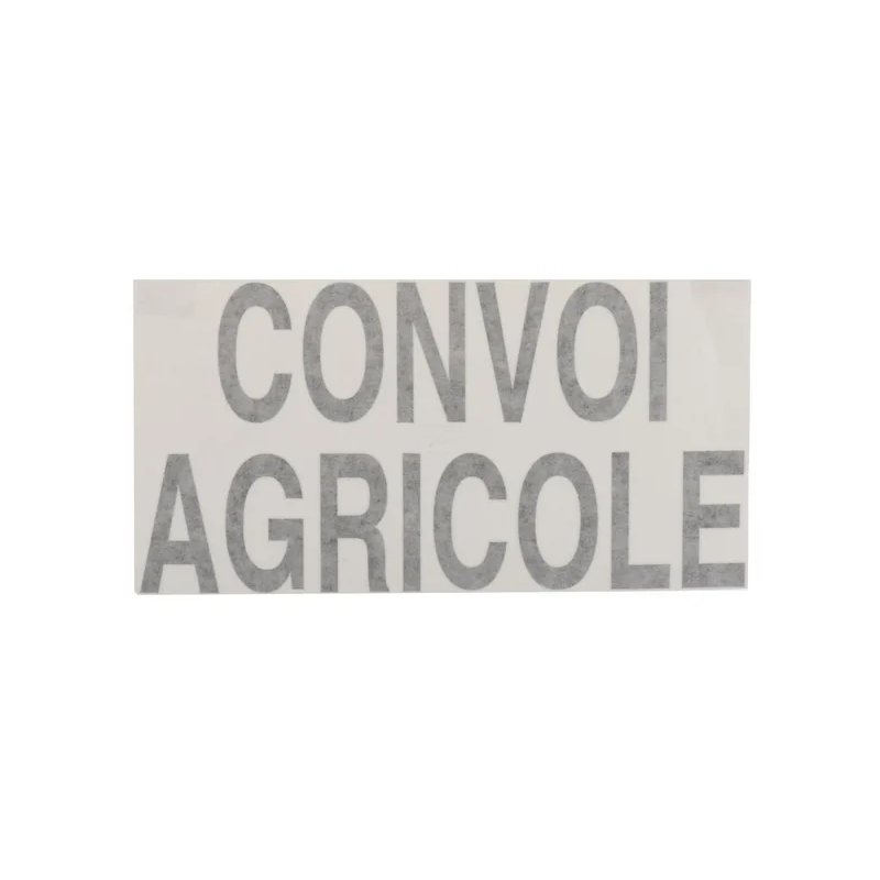 AUTOCOLLANT CONVOI AGRICOLE 105X200MM NOIR ET BLANC EN PLASTIQUE