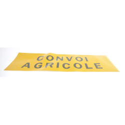 PANNEAU CONVOI AGRICOLE ADHESIF CLASSE 2 1200X400MM