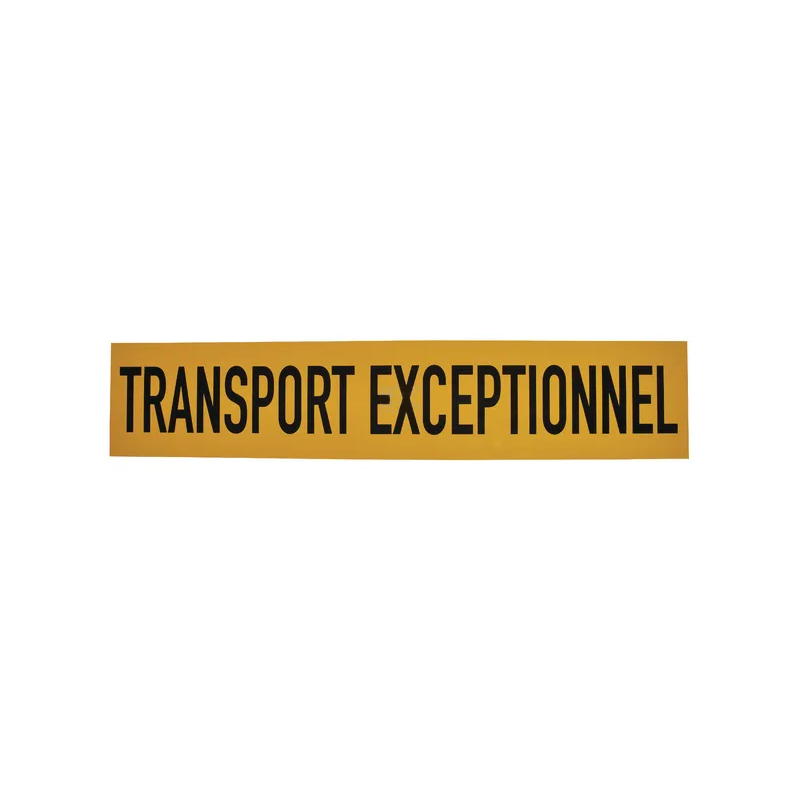 PANNEAU TRANSPORT EXCEPTIONEL 1250X250MM EN ALUMINIUM