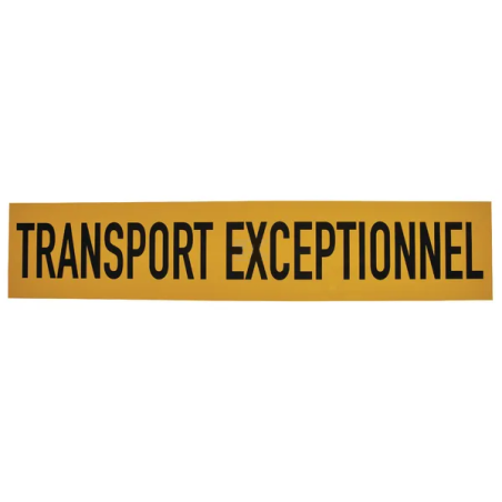 PANNEAU TRANSPORT EXCEPTIONEL 1250X250MM EN ALUMINIUM