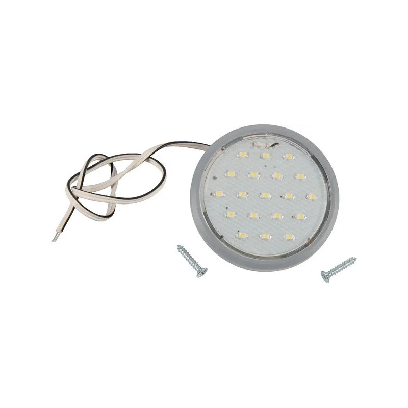 PLAFONNIER 19 LED 85 LUMENS ROND 58X58X6MM INTERIEUR CABINE