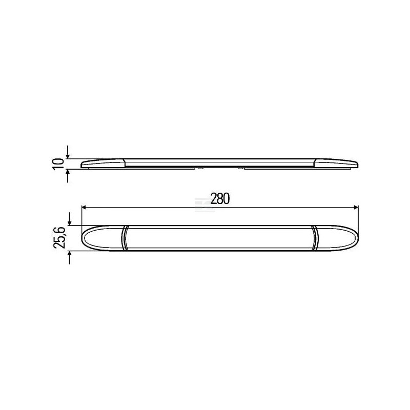 ECLAIRAGE D'INTERIEUR PLAFOND 10 LED 24V 280X25.6X10MM 6416386909983