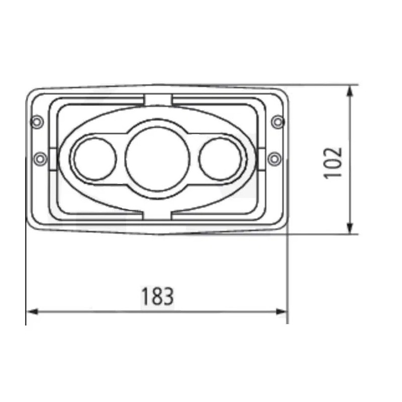 FEU DE ROUTE CROISEMENT GAUCHE DROITE ADAPTABLE DEUTZ JOHN DEERE FENDT MASSEY FERGUSON AZ59789