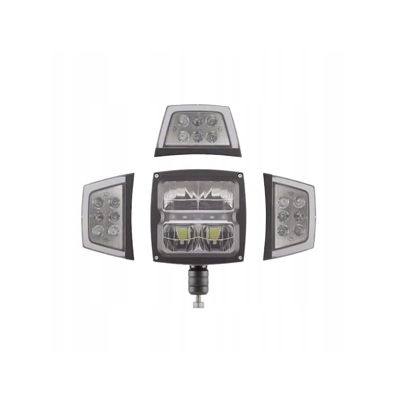 PHARE DE ROUTE LED 38W 12/24V GAUCHE DROITE