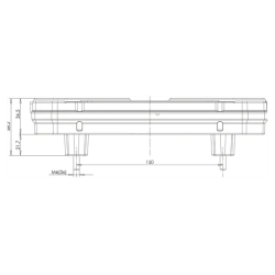 FEU ARRIERE LED 6 FONCTIONS 12/24V