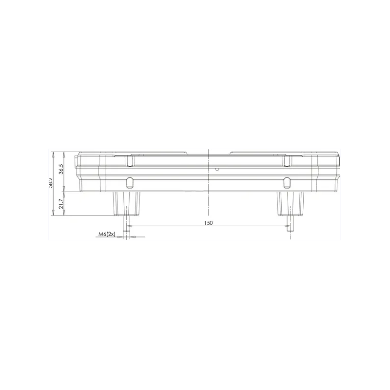 FEU ARRIERE LED 6 FONCTIONS 12/24V