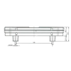 FEU ARRIERE LED 6 FONCTIONS 12/24V