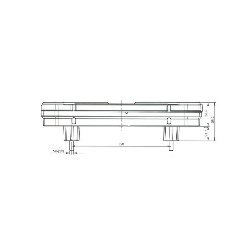 FEU ARRIERE LED 6 FONCTIONS 12/24V