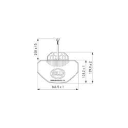 KIT DE 2 FEUX LED DE PENETRATION ORANGE MODULE CORNER 270 12/24V HELLA