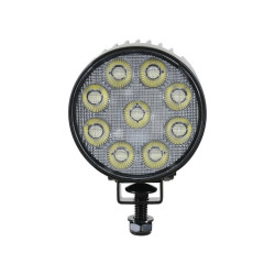 PHARE DE TRAVAIL A LED ROND HAUTE PUISSANCE 11700 LUMENS ECLAIRAGE LONGUE PORTEE