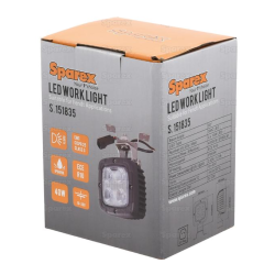 PHARE DE TRAVAIL CARRE 4 LED 4000 LUMENS ADAPTABLE FENDT