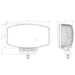 FEU DE JOUR DOUBLE ECLAIRAGE STATIONNEMENT LED 9-36V