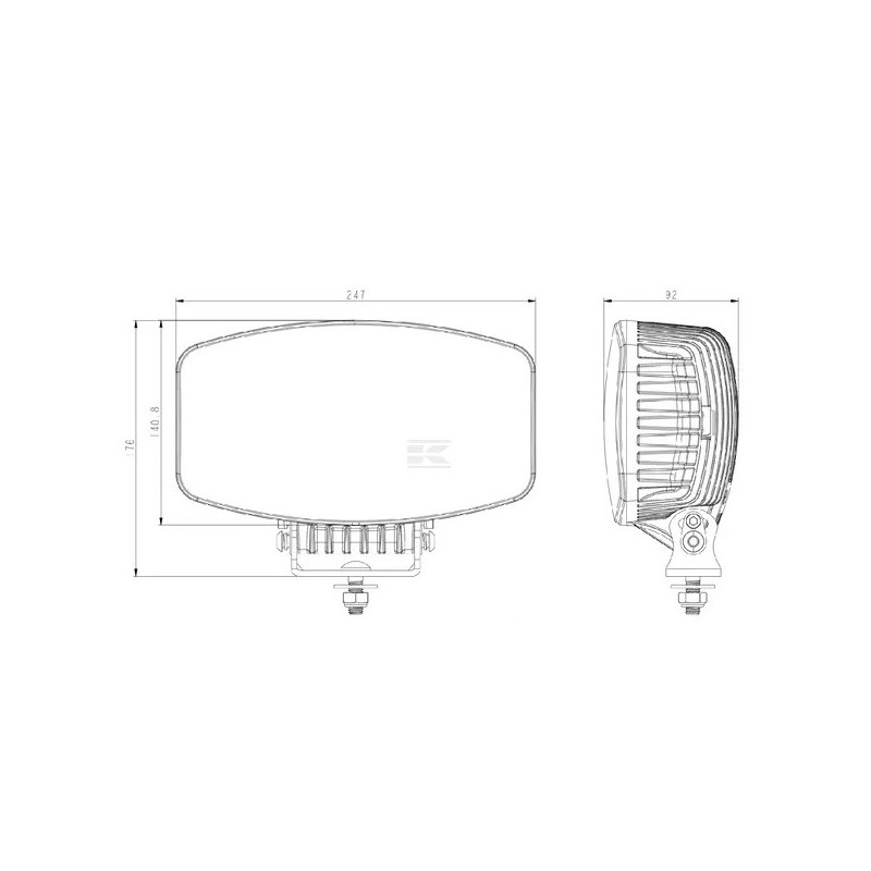 FEU DE JOUR DOUBLE ECLAIRAGE STATIONNEMENT LED 9-36V